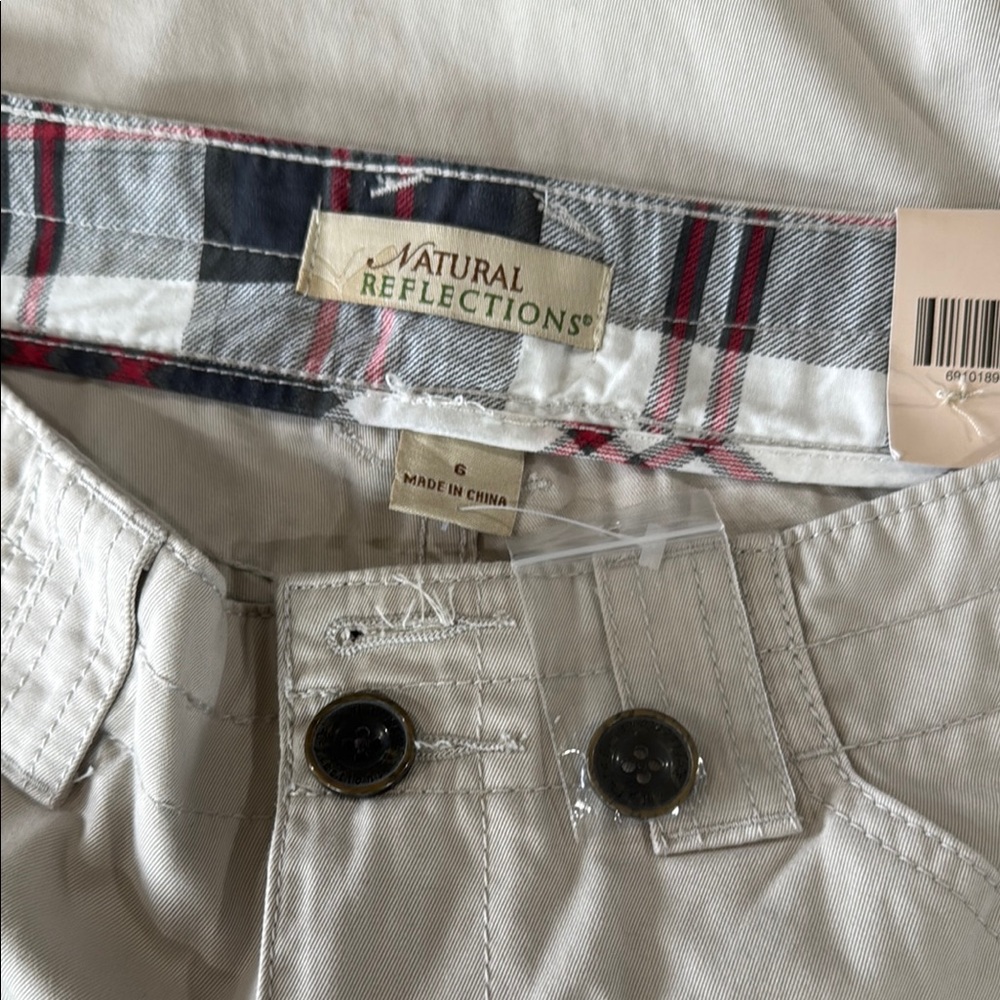 Natural Reflections Stylish Cream Cargo Pants - Picture 4 of 7